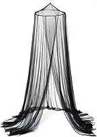 Vista 7 de OctoRose Mosquitera redonda para cama de aro Se adapta a la cama Cortinas colgantes de princesa con corona de cortina de cama (hop-CAMO-verde)