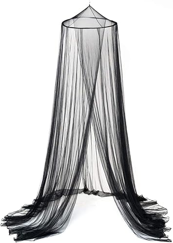 Miniatura 7 de OctoRose Mosquitera redonda para cama de aro Se adapta a la cama Cortinas colgantes de princesa con corona de cortina de cama (hop-CAMO-verde)