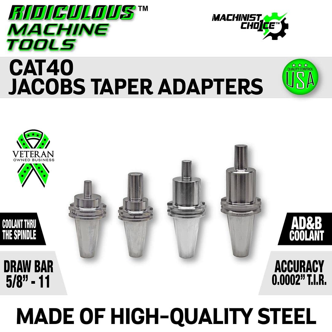 CAT40 JACOBS TAPER 3 X 2.44