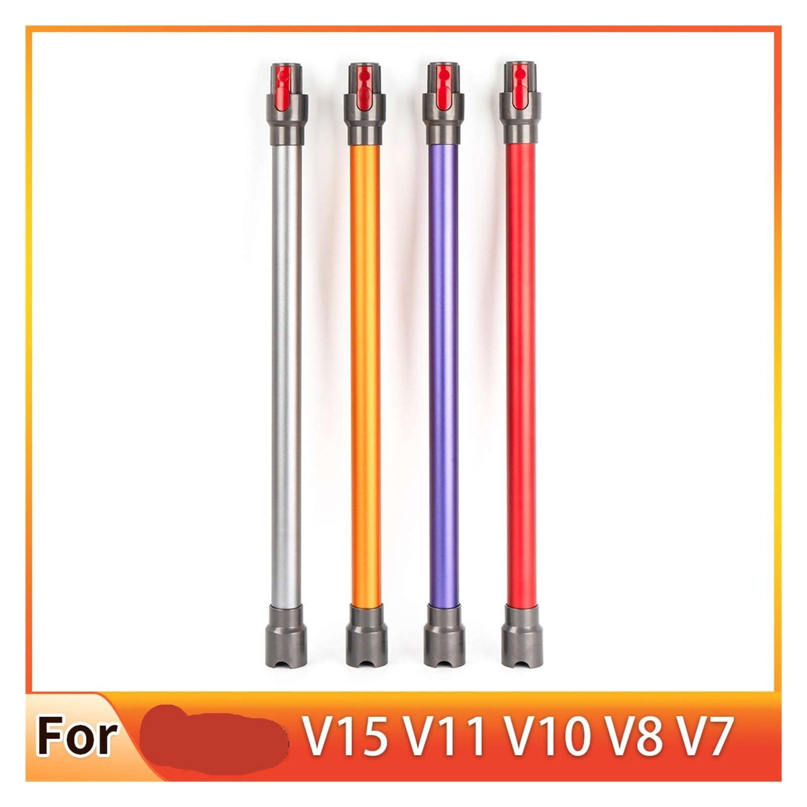 Compatibile con V7-V15, Tubo Asta Telescopica | Tubo: asta telescopica, adatto for V7 V8 V10 V11 V15.(Red)