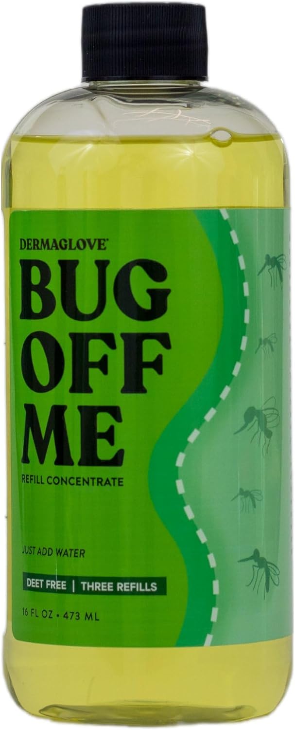 Bug Off Me Refill Kit - Ready-to-Use Mosquito and Insect Repelling Body Spray + 3 Concentrated Refills - 8 Fl Oz + 16 Fl Oz (Pack of 2)