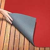 House, Home and More Indoor Outdoor Carpet with Rubber Marine Backing - Red - 6 Feet x 10 Feet - Durable, UV-Resistant - Adds Color and Comfort to Your Deck, Patio or Other Outdoor Rug Space.