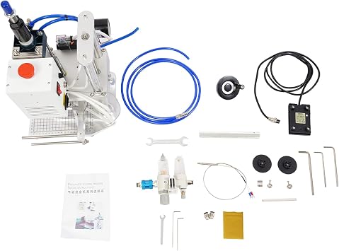 Air Operated Hot Foil Stamping Machine, 110V 500W Pneumatic Hot Foil Stamping Machine Hot Foil Stamping Machine for Leather PVC PU Paper