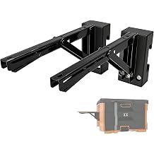 Folding Work Table Bracket Mount for Klein MODbox with Rail Mount, Toolbox Side Mounting Stand, Allows for Mounting Additional Desktop, Extended Workbench Stand, Desktop Not Included