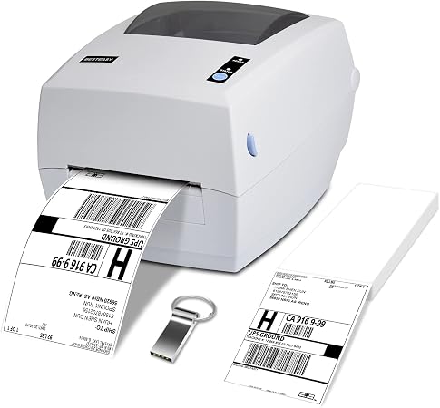 Amazon.com: BESTEASY Impresora de etiquetas de envío, impresora de  etiquetas USPS, impresora térmica de 4 x 6 pulgadas para etiquetas de  envío, fabricante de etiquetas de grado comercial, impresión clara y de