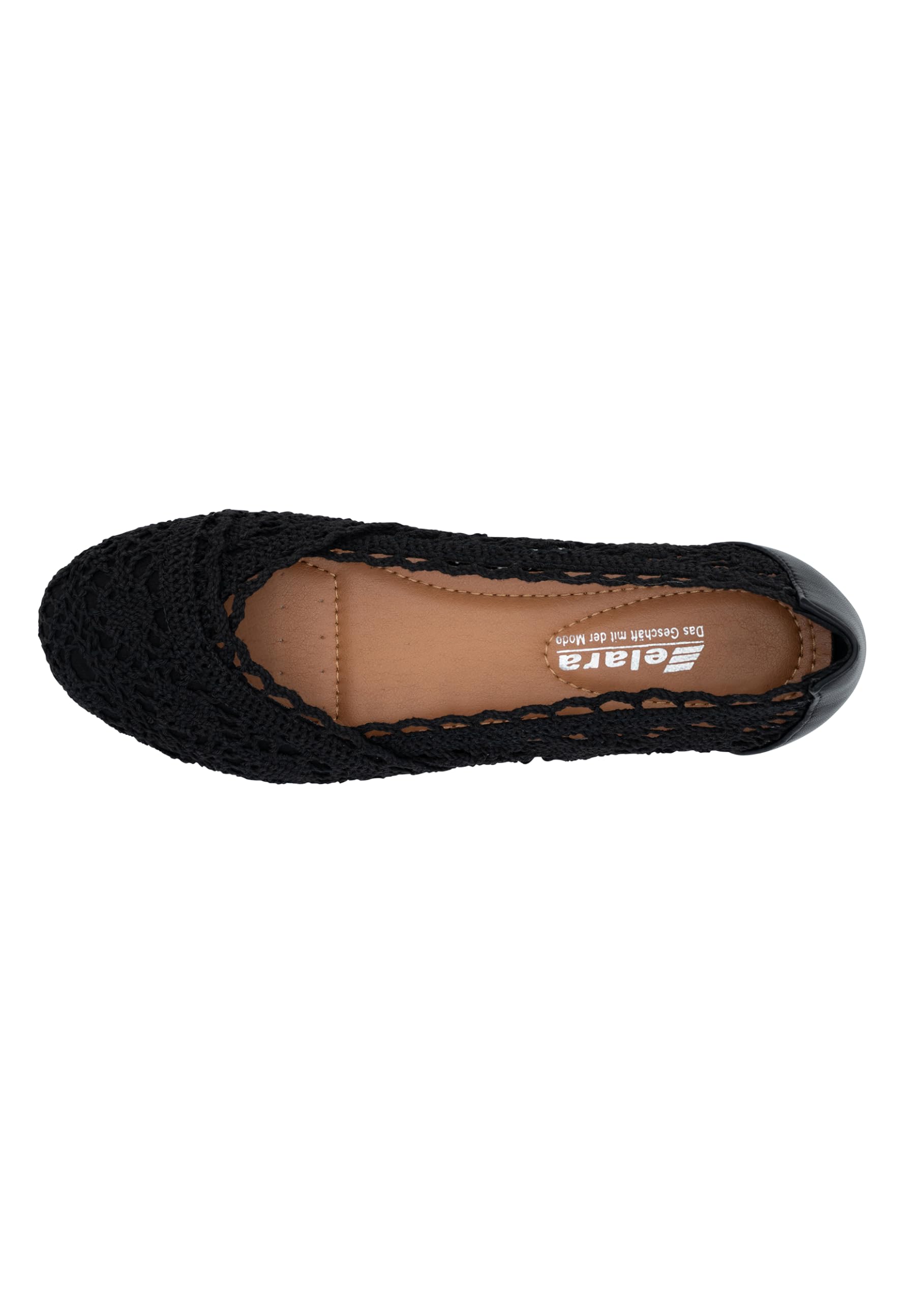 Elara Donna Ballerine Comode Slip-On Pizzo Chunkyrayan