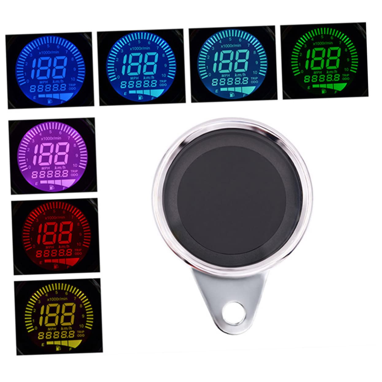 PRETYZOOM Mini Retro LCD Motorcycle Tachometer and Instrument for Mechanical Motorbikes Display Convenient Backlight Design