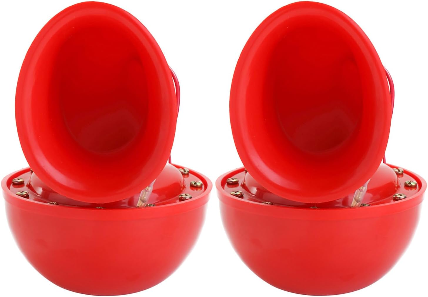 2pcs Loud Snail Air Horns For Vehicles - Electric Bull Horn Replacement For Cars Suvs Motorcycles Trucks - Auto Audio Tweeter And Speaker Assembly