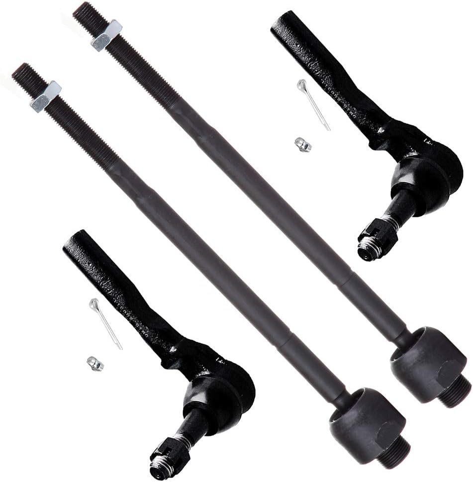 SCITOO 4-PC SET Suspension Kit For Chevrolet Express 1500 Express 2500 For GMC Savana 1500 Savana 2500 Inner Tie Rod End,Outer Tie Rod End
