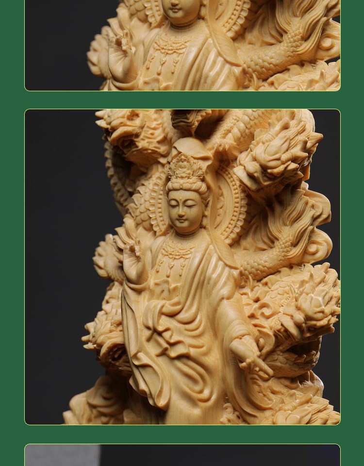 Amazon｜龍神 仏像【九龍観音菩薩】観音様 置物 開運 繁盛 仏間 仏壇