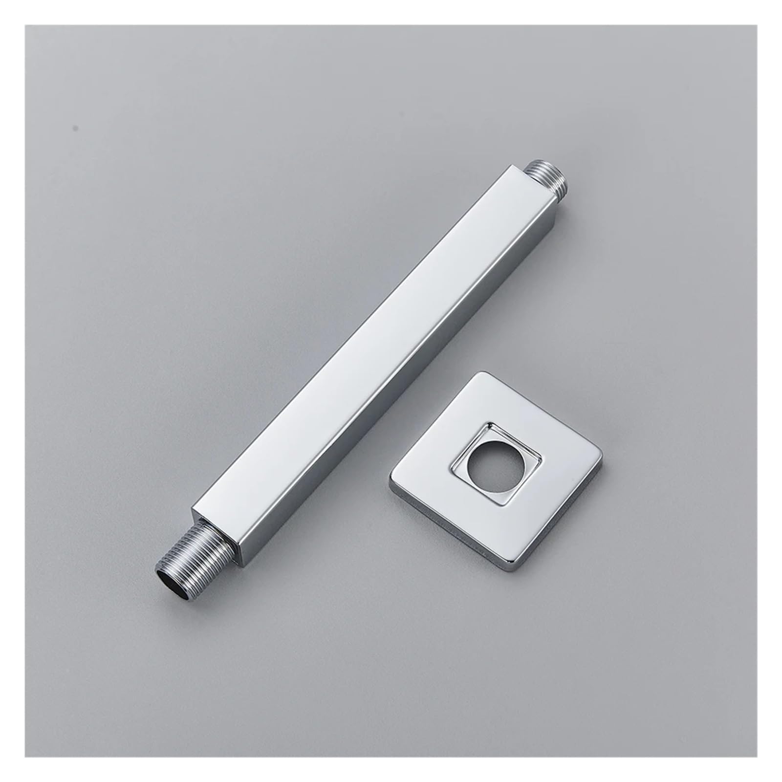 GUYTRM Cabezal de ducha de brazo fijo for montaje en pared y techo, brazo de ducha negro, soporte for cabezal de ducha de baño lingli(Nickel A1)