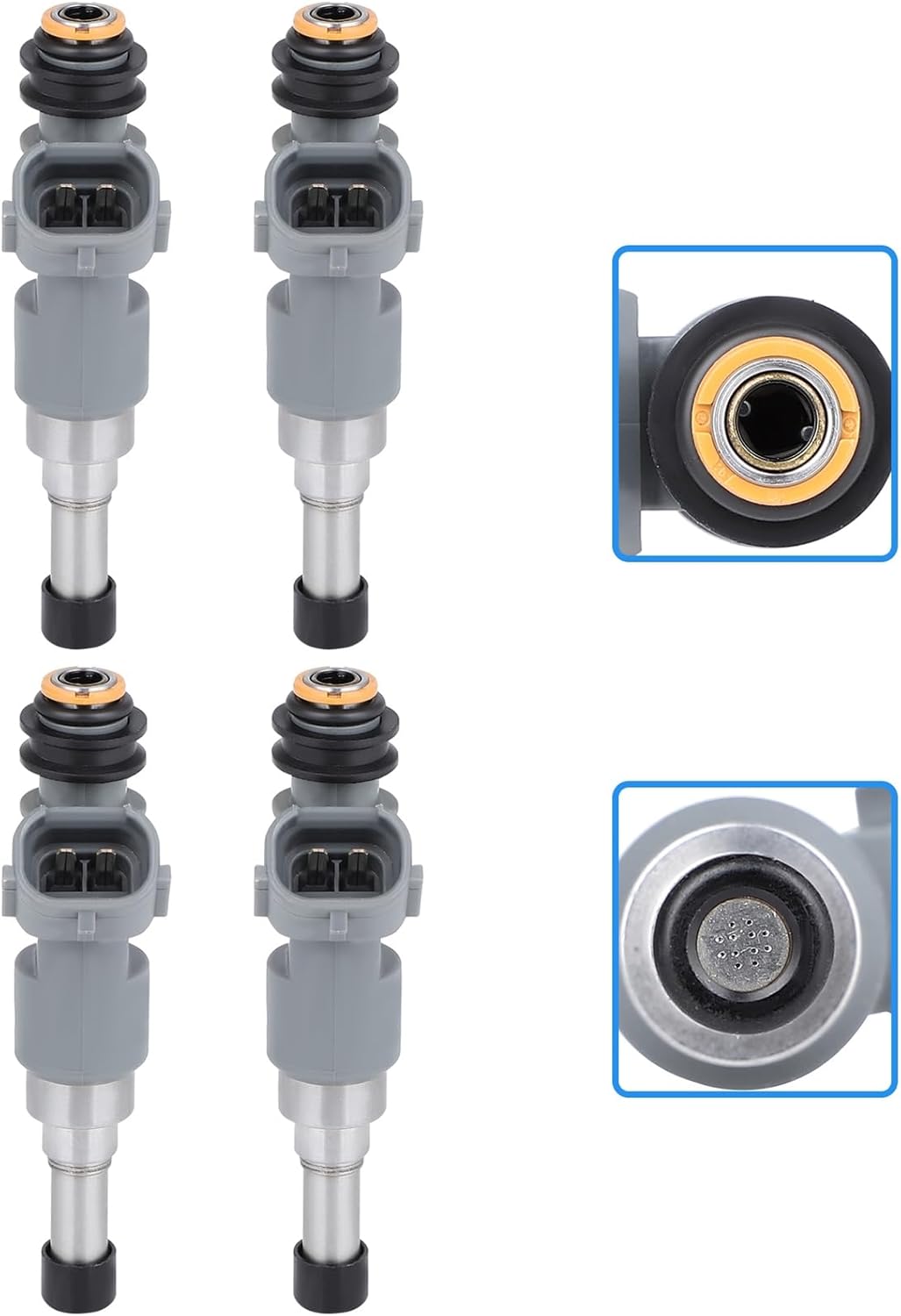 4 Pcs SCITOO 12 Holes Fuel Injectors Fit for for 2015 Subaru Legacy|for 2015 Subaru Outback|for 2016 Subaru Legacy|for 2016 Subaru Outback|for 2017 Subaru Legacy|for 2017 Subaru Outback FJ1283