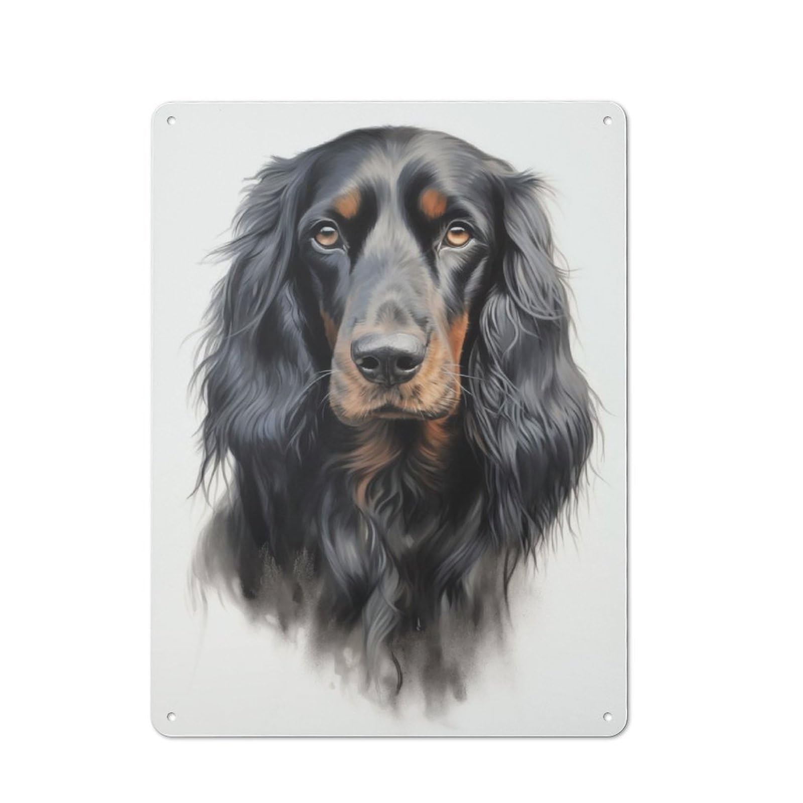 Junmoney Gordon Setter Dog For Garden Room Or Summerhouse, Retro Metal Sign 40X30cm, For Metal Sign Collectors, For Vintage Wall Decor Fans