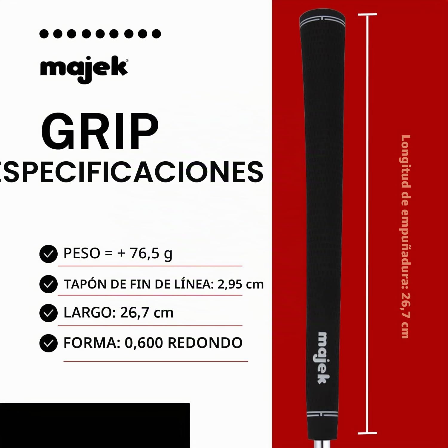 13 piezas Majek Jumbo Oversize Tour Pro Velvet Golf Grips +1/8 pulgadas más grueso que el estándar, perfecto para manos grandes o dedos artríticos