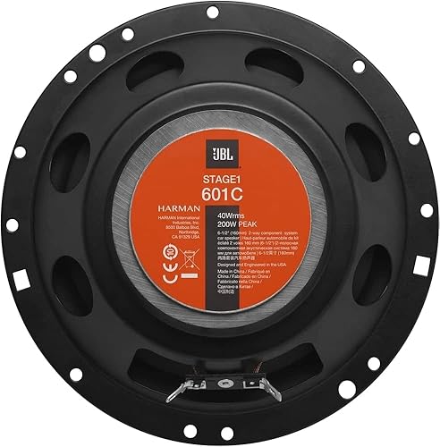 Miniatura 4 de JBL STAGE1 601C 400W Peak (80W RMS) 6.5" Stage1 Series Altavoces de coche de componentes de 2 vías