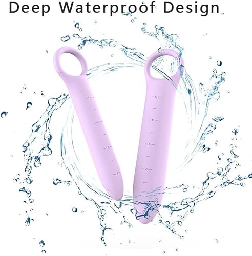 Miniatura 5 de Paquete de 5 dilatadores de silicona para suelo pélvico para mujeres con escamas finas, masajeador de varita pélvica, entrenador muscular del suelo