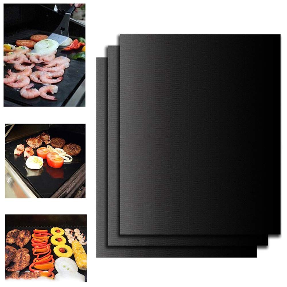 Buy AMACOAM BBQ Grill Mat Oven Liners Non Stick Reusable Set of 3 BBQ