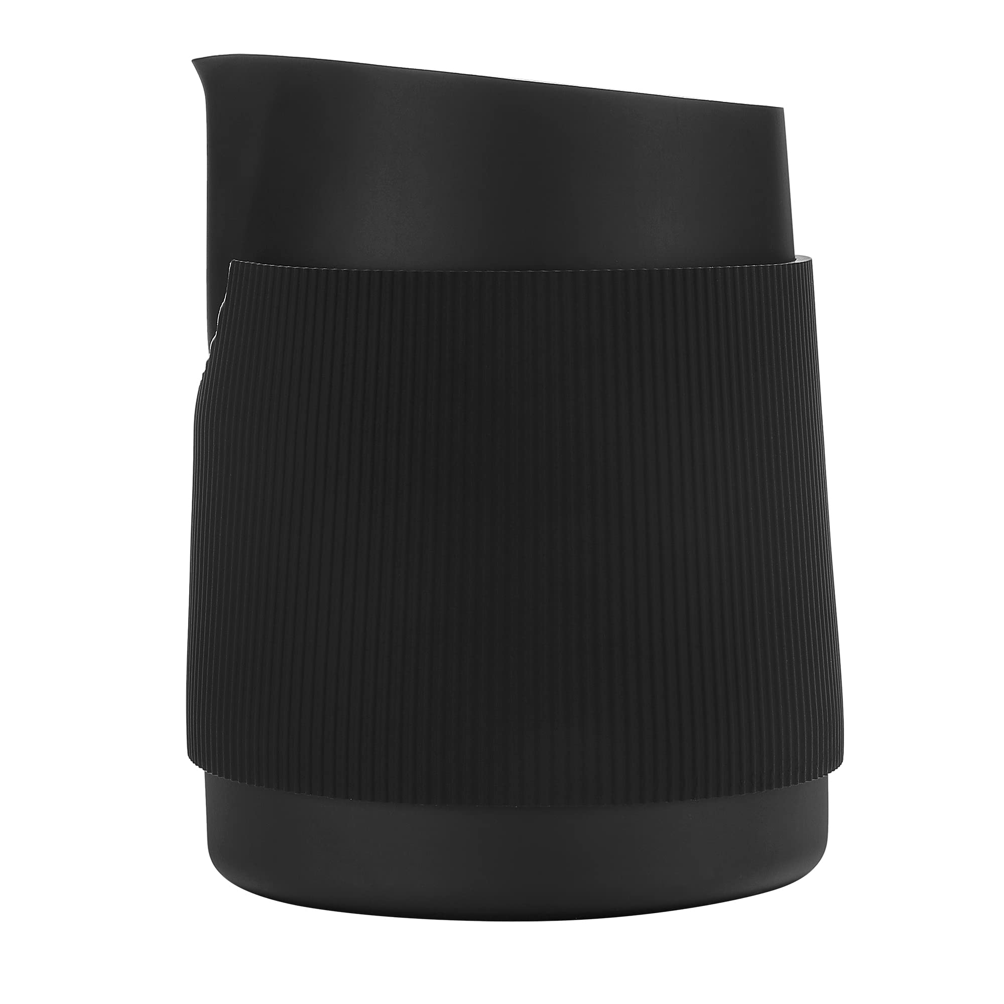 Normcore Jarra de leche de acero inoxidable, 450 ml, acero inoxidable, para latte art, boquilla redonda, 450 ml
