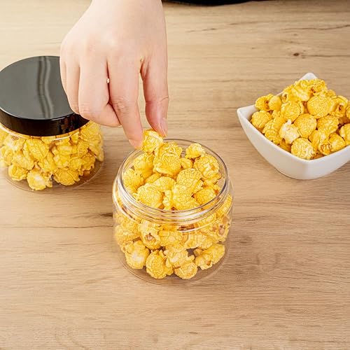 Miniatura 5 de Restaurantware RW Base Tarros de caramelo de 16 onzas, recipientes de almacenamiento de cocina duraderos, redondos, sello hermético, tarros de