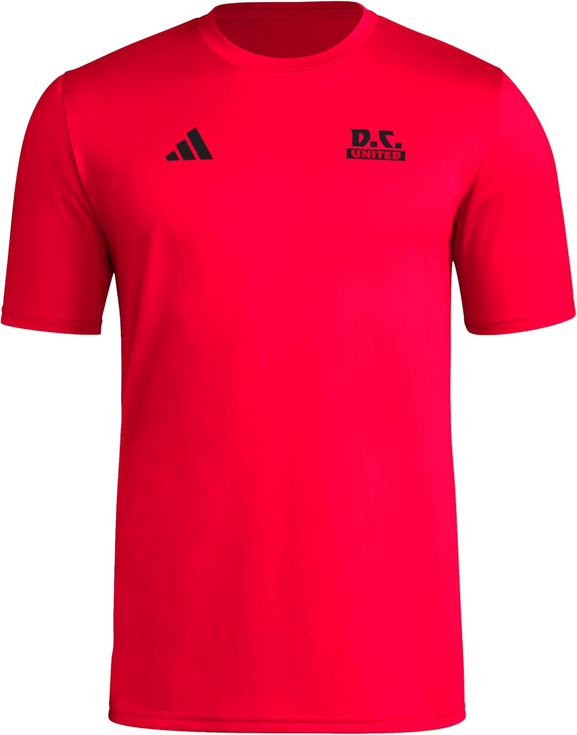 adidas Mens D.c. United Local Warp Pre-Game Short Sleeve T-Shirt