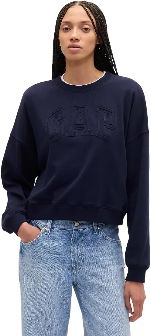 GAP Womens Logo Relaxed Crew