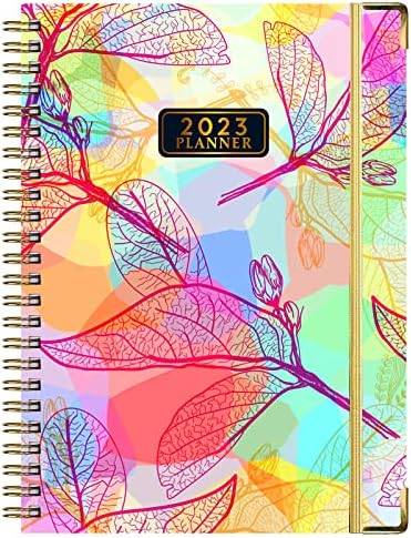 Mljtoyo Academic Diary 2023 ,Weekly&Monthly Planner ,2023 Diary A5 Week to View with Monthly Tabs , from Jan 2023 to Dec 2023 Hardcover, Inner Pocket,100GSM (A02 Pink)