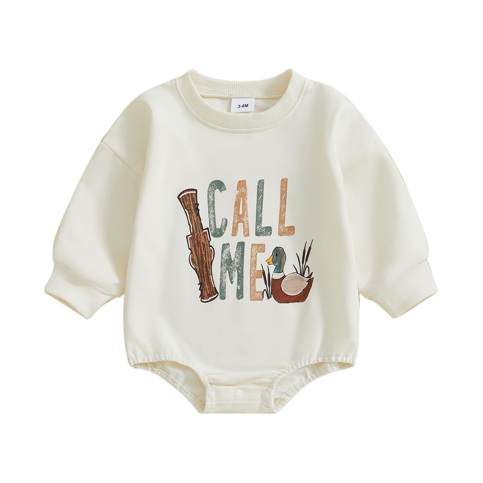 Newborn Baby Boy Girl Hunting Outfit Birthday Mallard Duck Romper