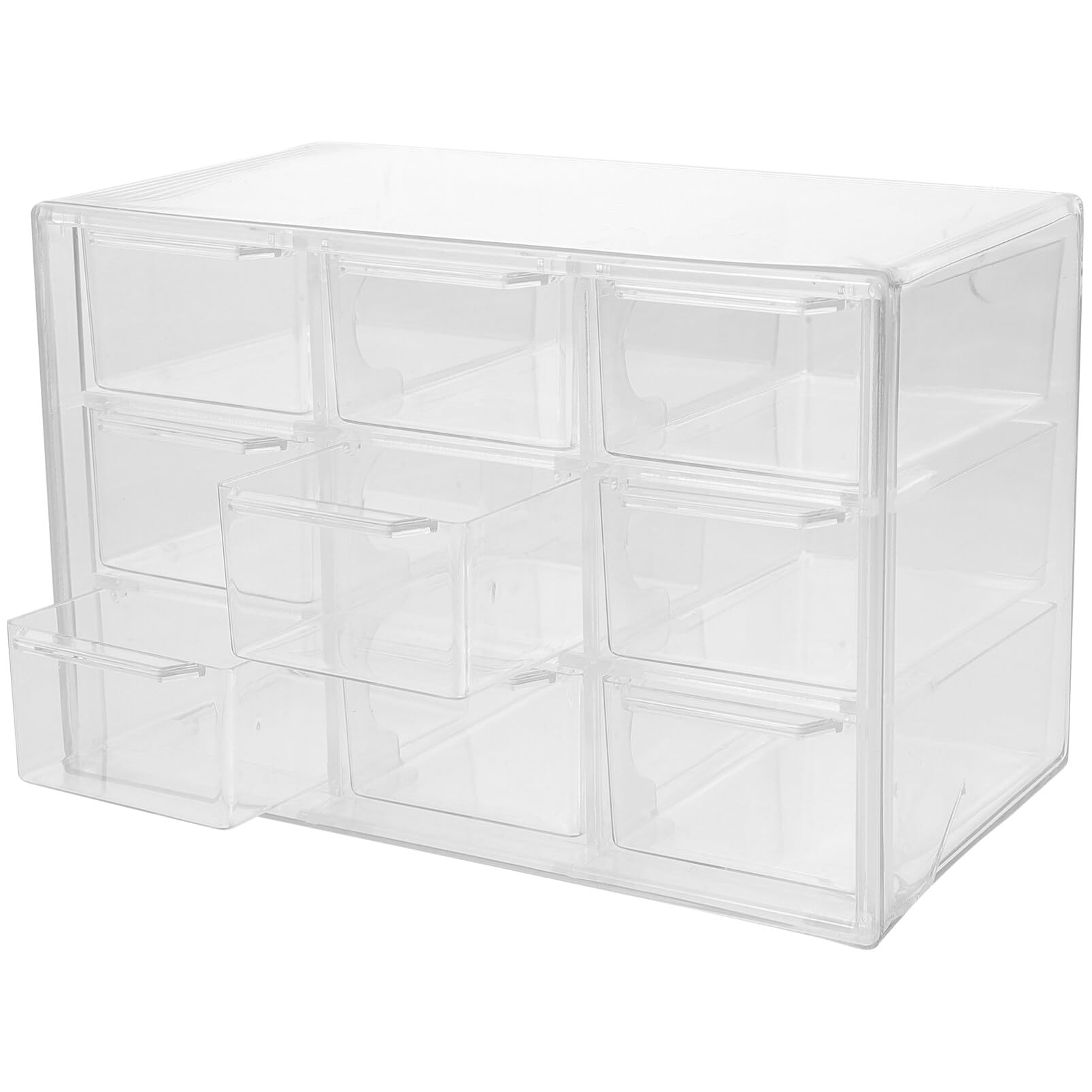 Boîte De Rangement Transparente Multifonction – Organisateur Pour Bureau, Papeterie, Accessoires – Pour Chambre, Salon, Salle De Bain