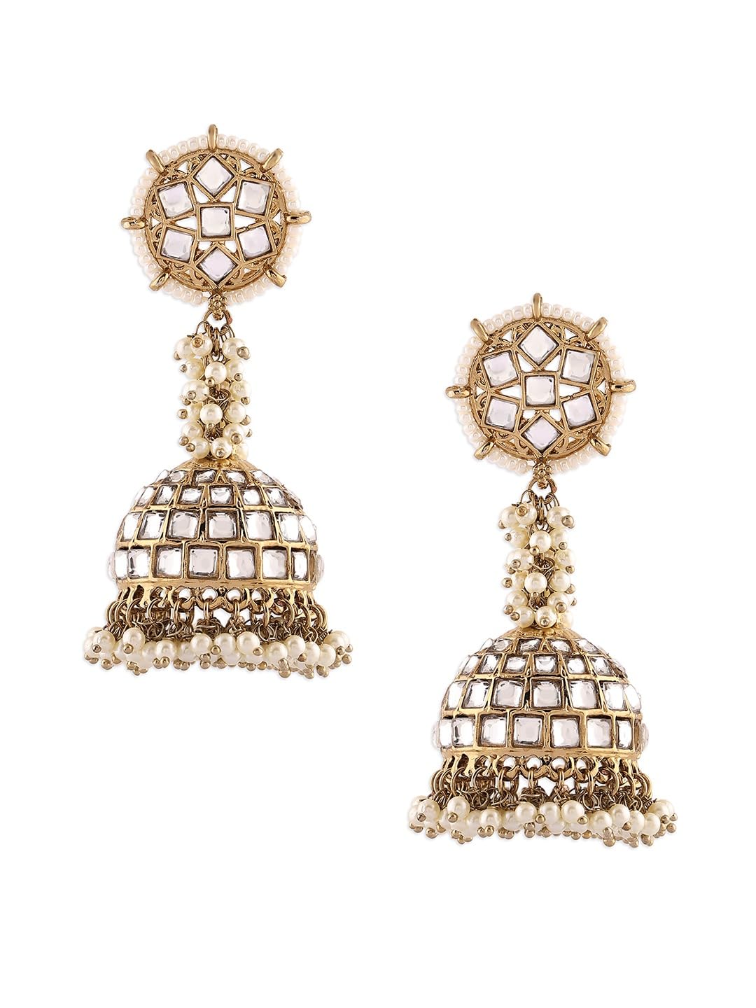 See full amazon price history chart for Zaveri Pearls Gold Tone Kundan Beaded Traditional Jhumka Drop Earring For Women-ZPFK18208 Zaveri Pearls Gold Tone Kundan Beaded Traditional Jhumka Drop Earring For Women-ZPFK18208 (B0D3GW8NRP) Amazon Price History, Amazon Price Tracker