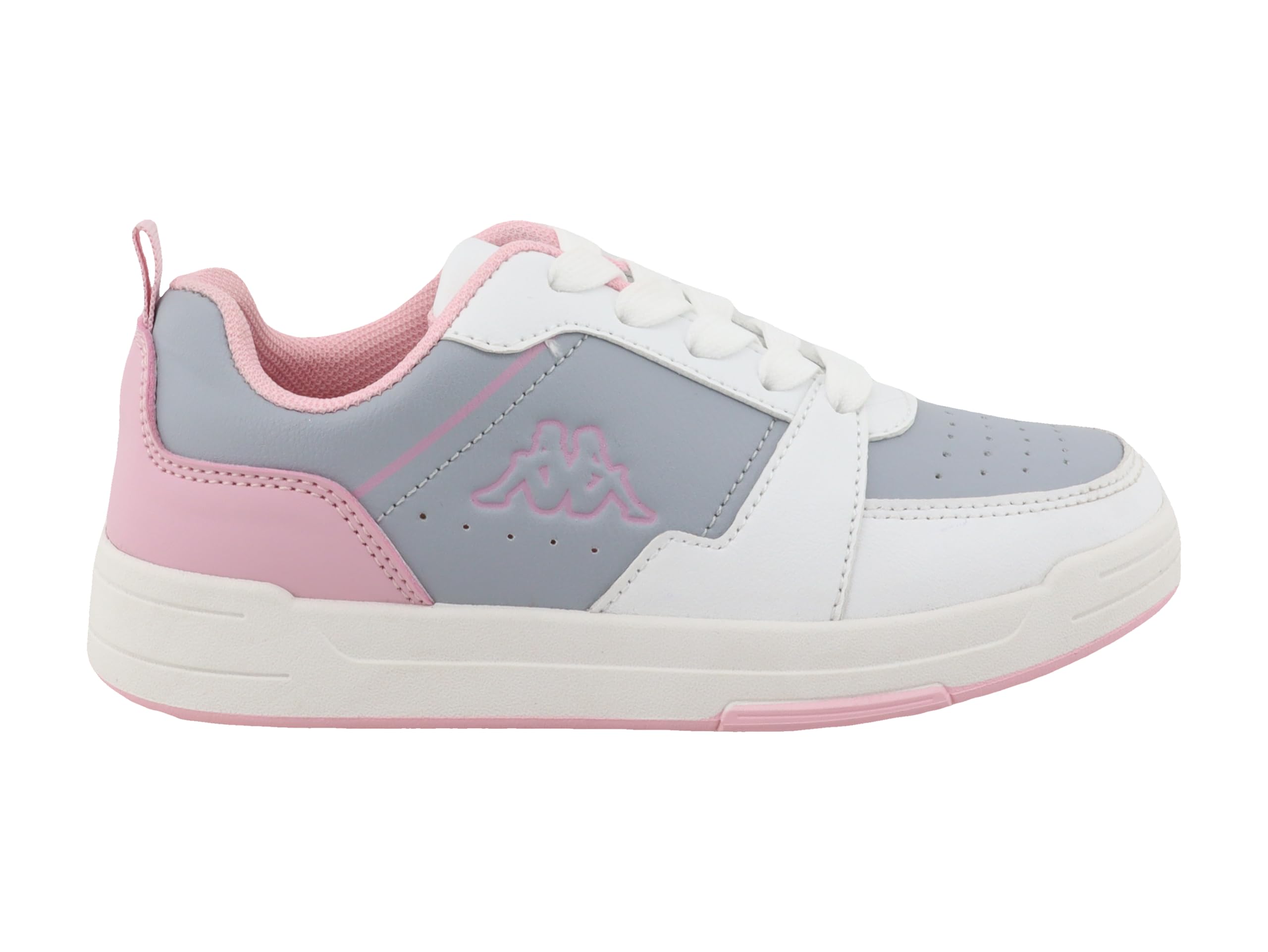 Supremo - Kappa Girl's 95k0603001 Sneaker, White Grey Rose, 11.5 UK Child
