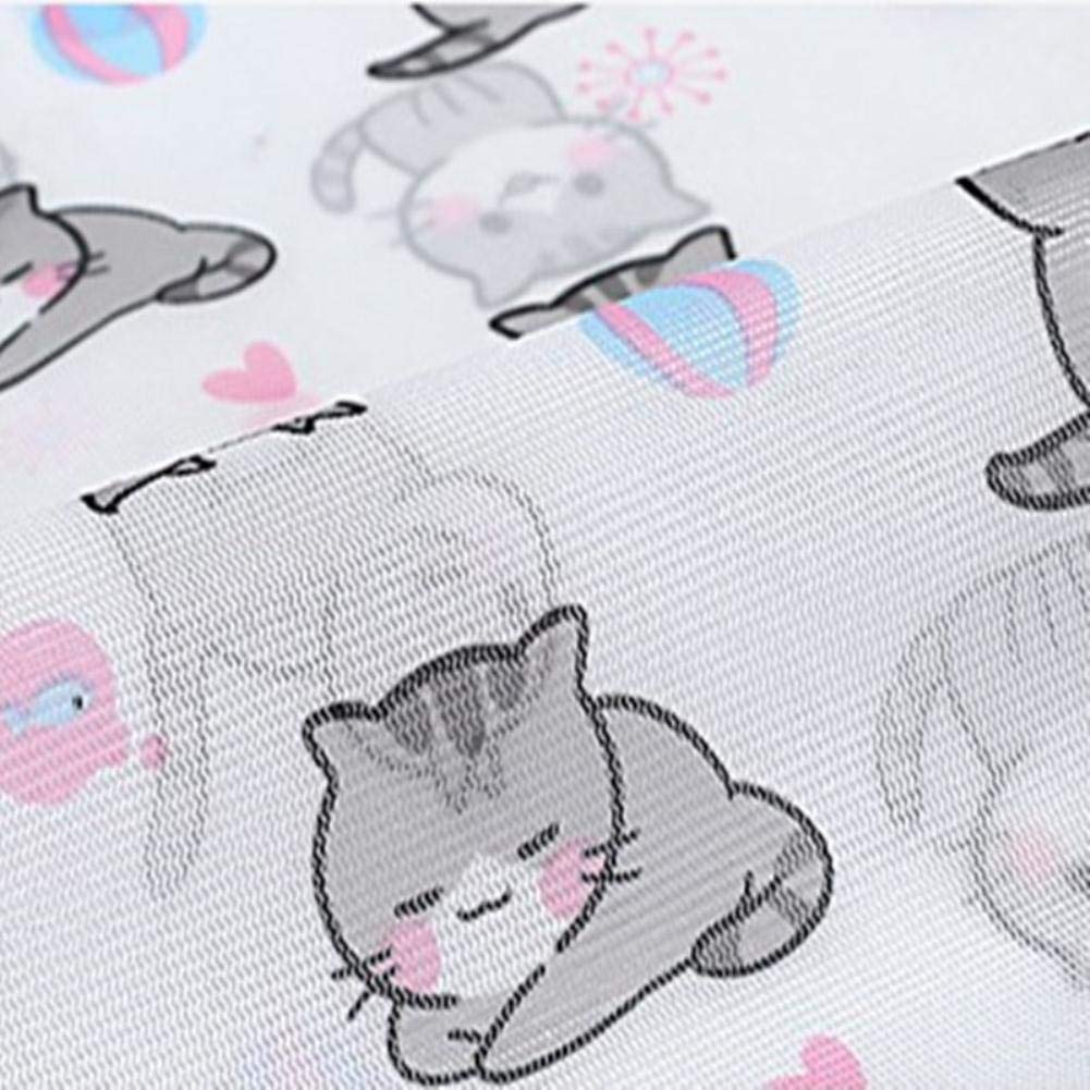Niedliche Katze Muster Kleidung Waschbeutel Verdicken Maschinenwäsche Netzbeutel Wäschesack Unterwäsche Beutel Kleidung Schutznetz 10 Stück / Los-L 50x60cm