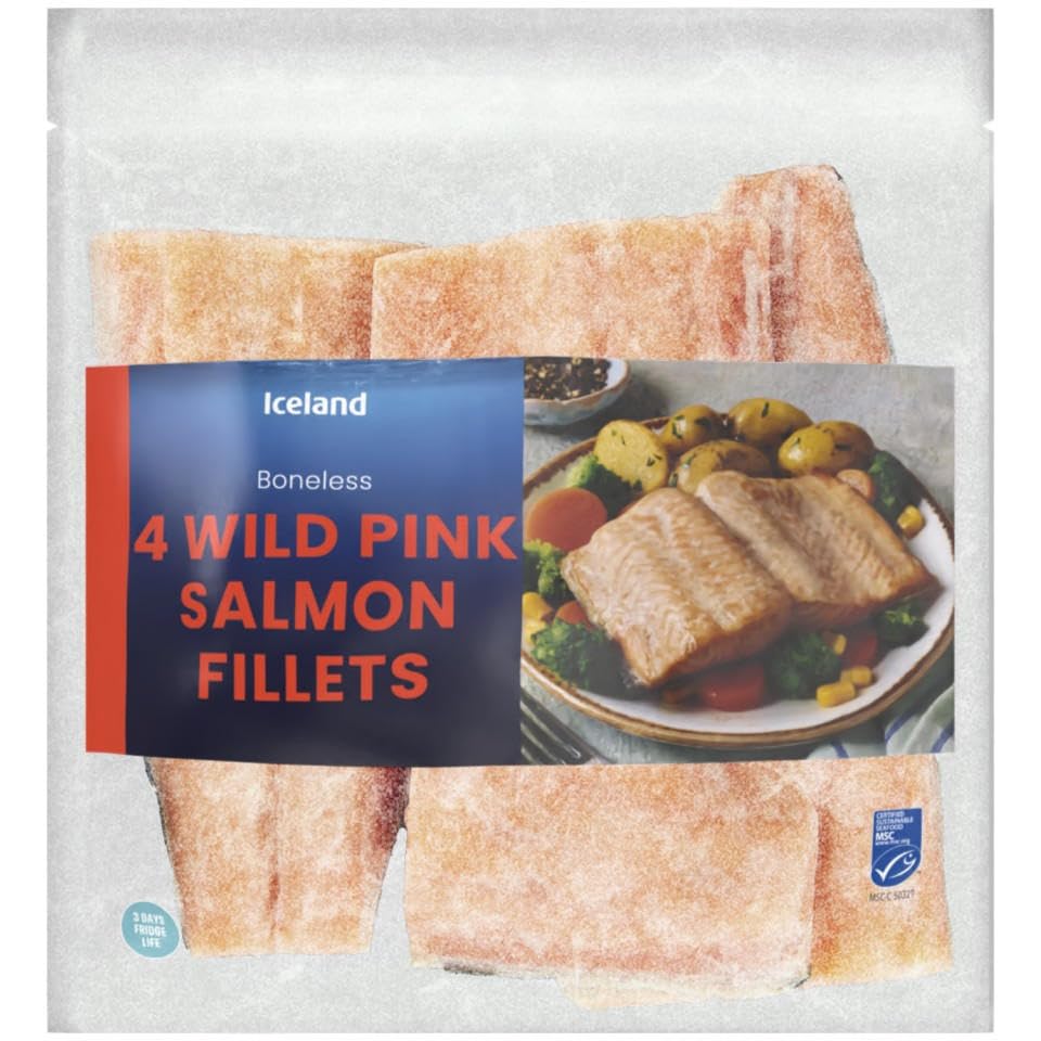 Iceland 4 Pack Wild Pink Salmon Fillets (Frozen)