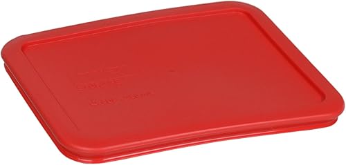Miniatura 2 de Pyrex 7210-PC Tapas rectangulares para platos de vidrio, color azul, 3 tazas, Rojo