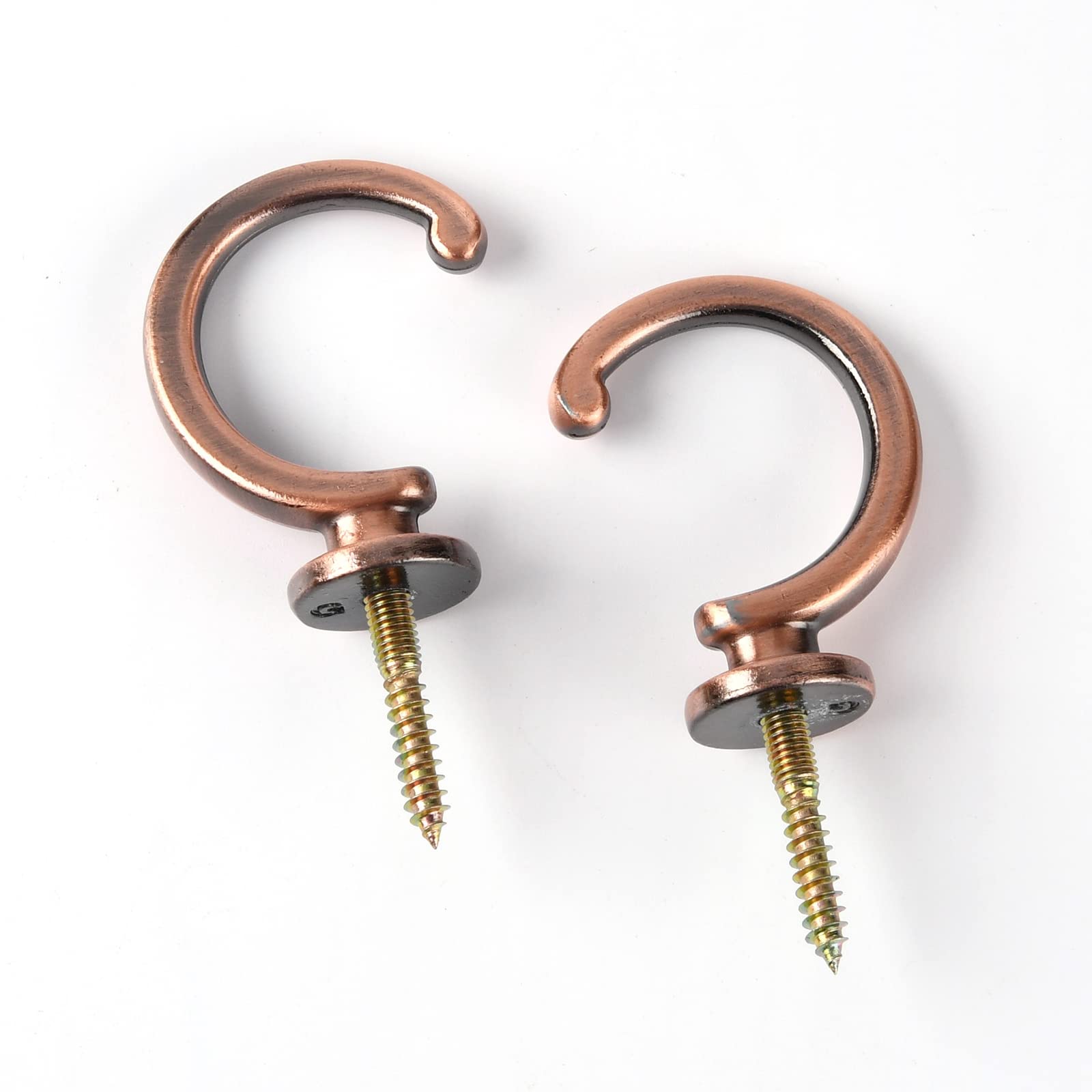 Schroefhaak Plafondhaak Schroefhaken Ophanghaken RVS Zwart 3 cm
