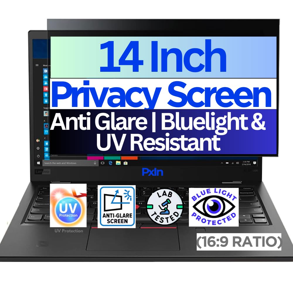 PHOENIX PxIn 14 Inch Laptop Radiation Glare Shield inbuilt Adv. Privacy Filter Feature | No Eye Strain, No Dry Eyes (B09LRGGLVF) Amazon Price History, Amazon Price Tracker