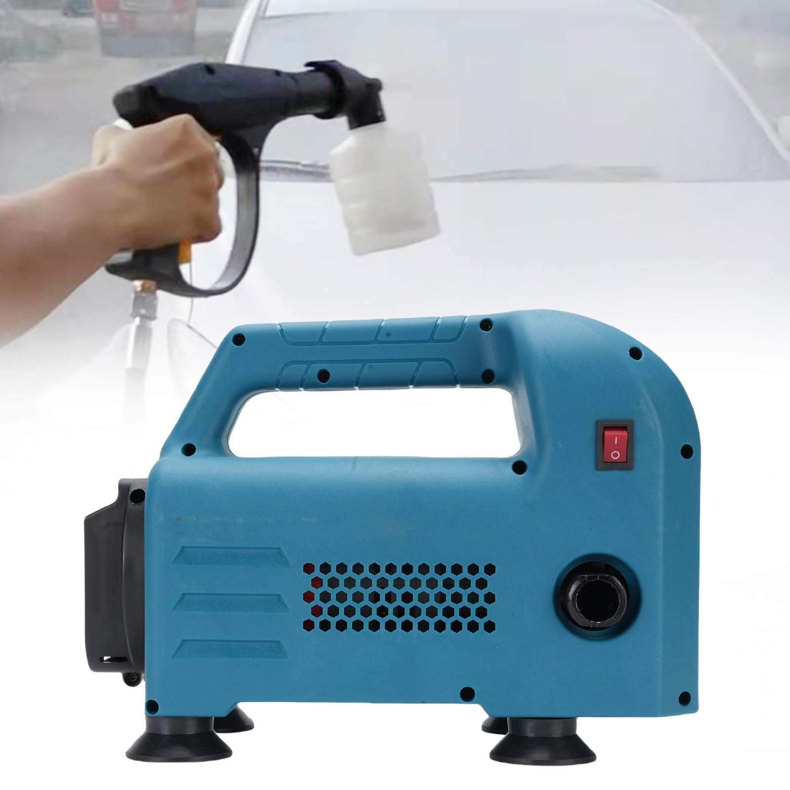 Ausla Idropulitrice a Batteria, Materiale ABS, Pressione Massima 150 Bar, Ideale per Autolavaggio, Irrigazione, Compatibile con BL1815 BL1820