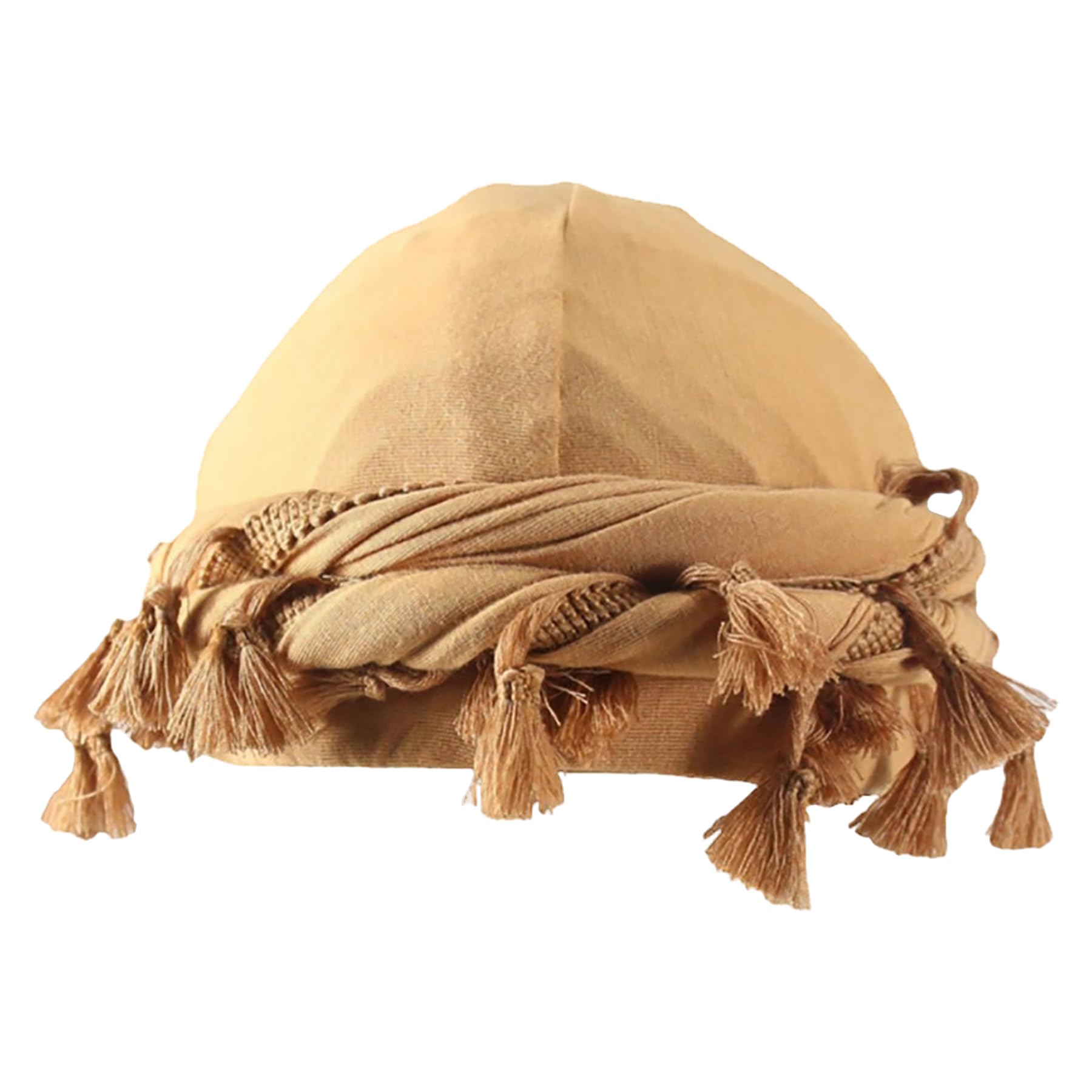 Turban for Men Vintage Twist Head Wraps Satin Lined Halo Turban Head Scarf Lightweight Tassel Beanie Hats