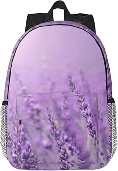 ラベンダー バックパック Amazon.co.jp: ロマンティックパープルラベンダープリントかわいい大人