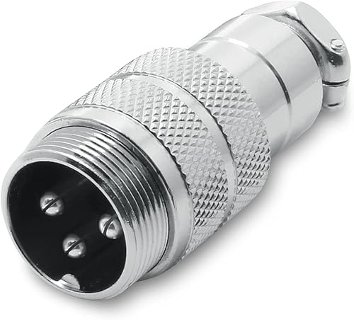 Miniatura 5 de Eilumduo 2 Sets Aviación Conector 3P 10A GX20-3 impermeable metal macho hembra Panel de alambre eléctrico Chasis Accesorios Conector Aviación Plug