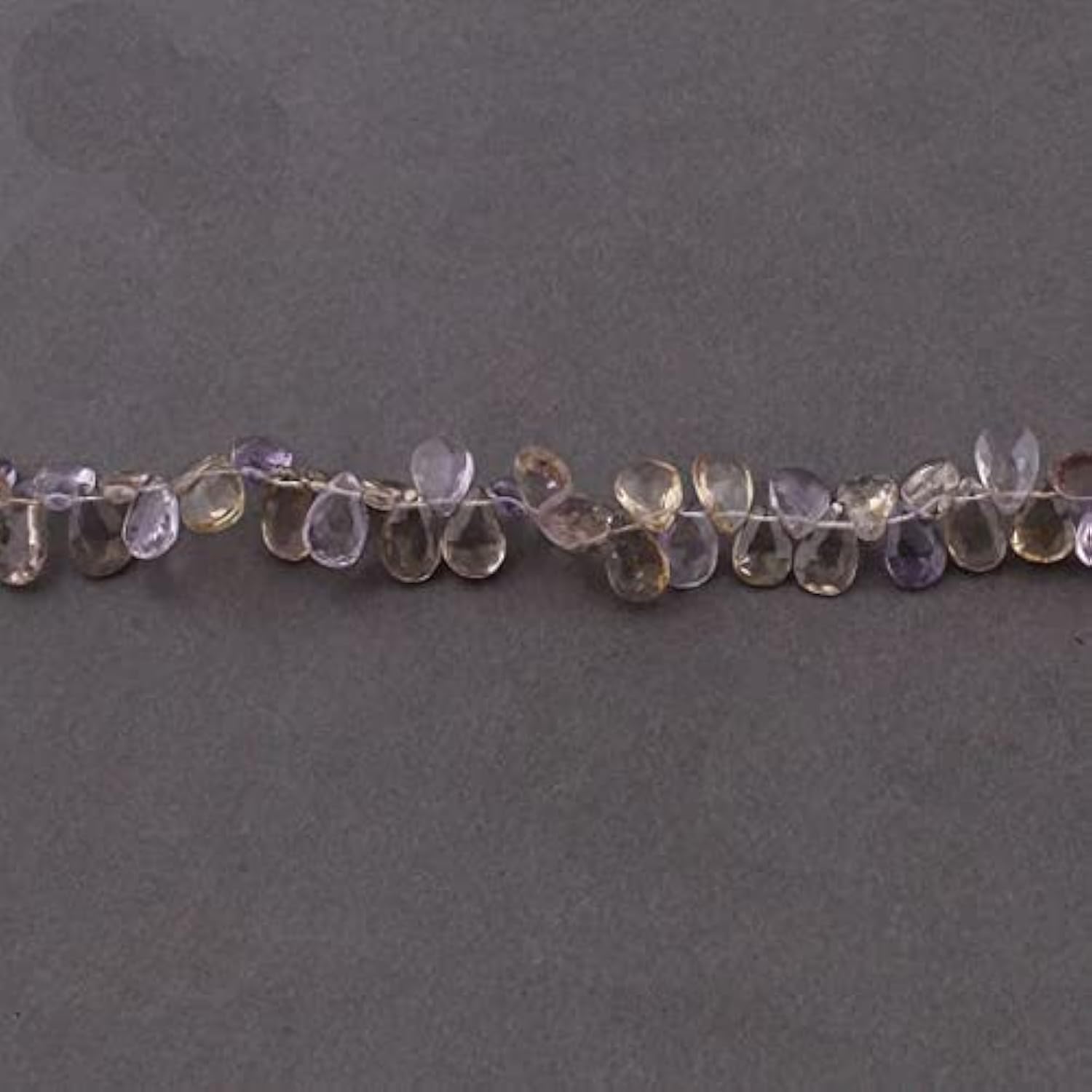 Ametrine briolettes facettées poire pour concevoir facilement vos propres bijoux fins