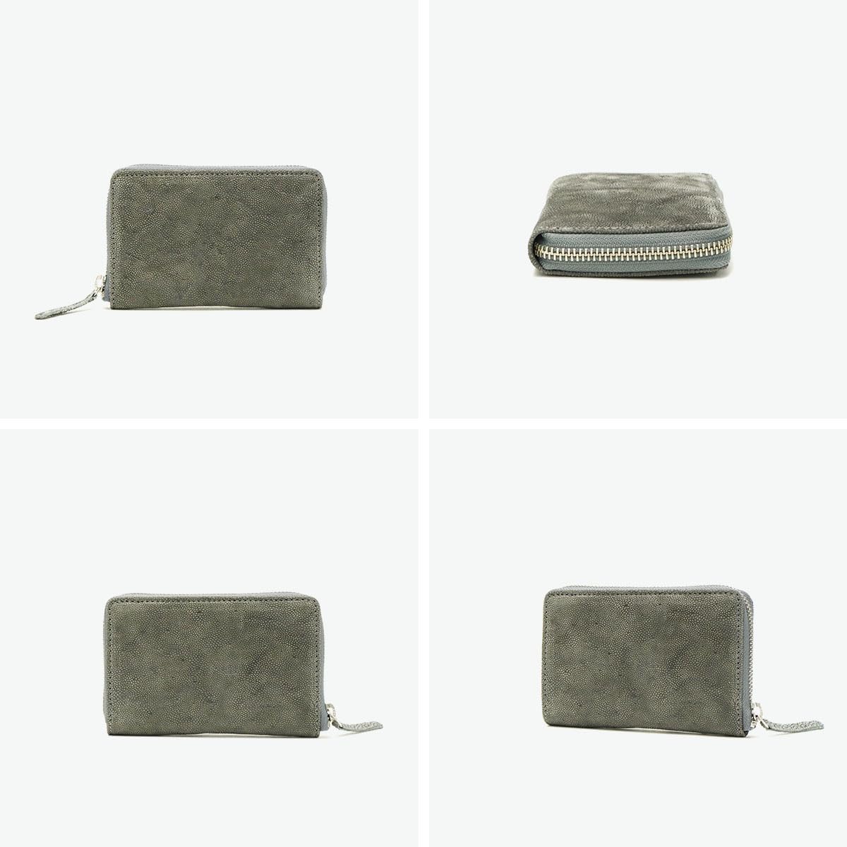 NELD ネルド ゾウ ラウンド ミドル グリーン 二つ折り財布 象革 - メルカリ