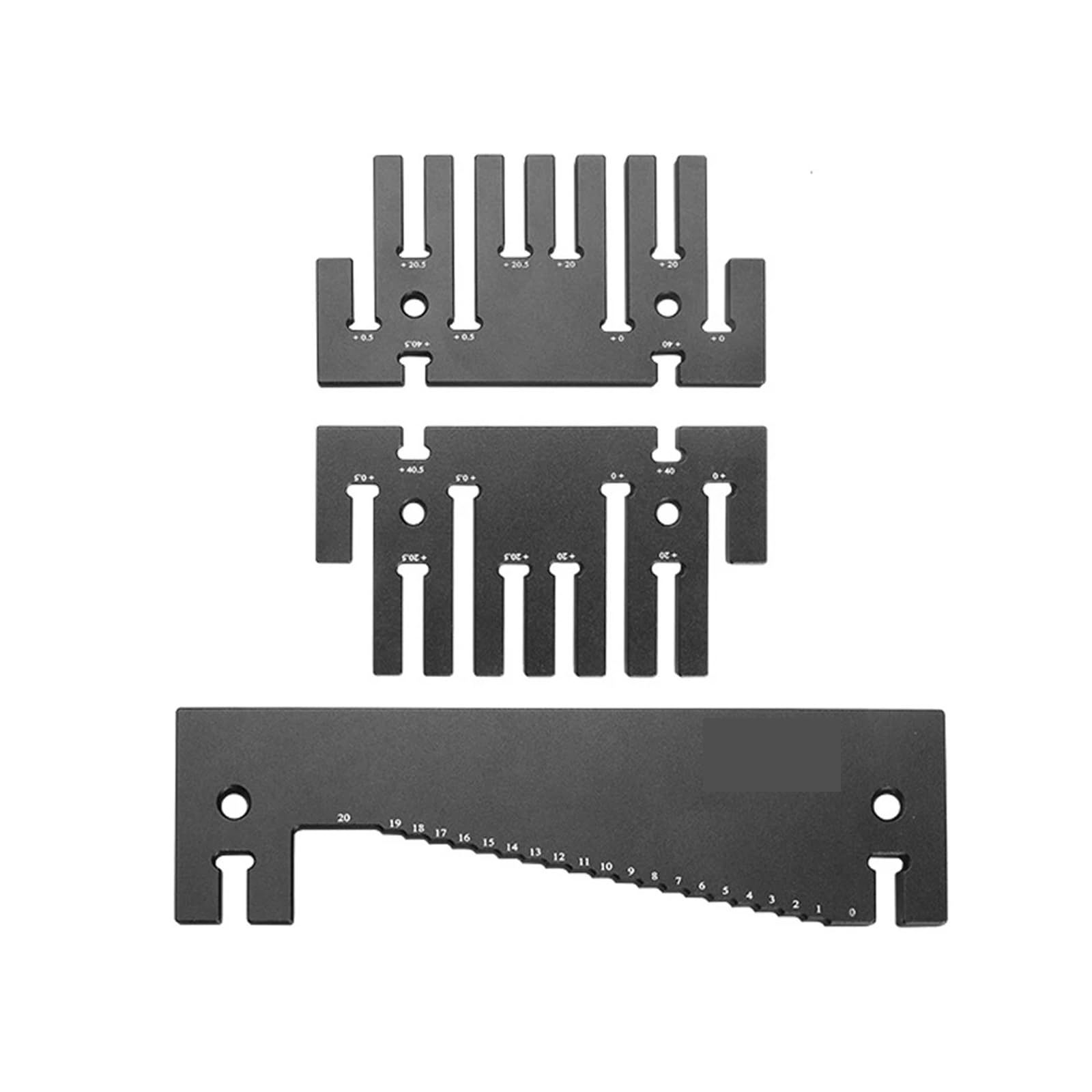 Gqnblvhzupdm Metric Gauge Block Set, Depth Gauge For Tablesaw Aluminum Alloy Height Measuring Tool Measurement Ruler(Metric)