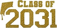Vista 1 de Class of 2031 Iron On Decal, Graduation Shirt Transfer, Graduate Tshirt Patch, DIY Crafts, Graduation Cap, Pick Size and Color, Iron-On Almost Old