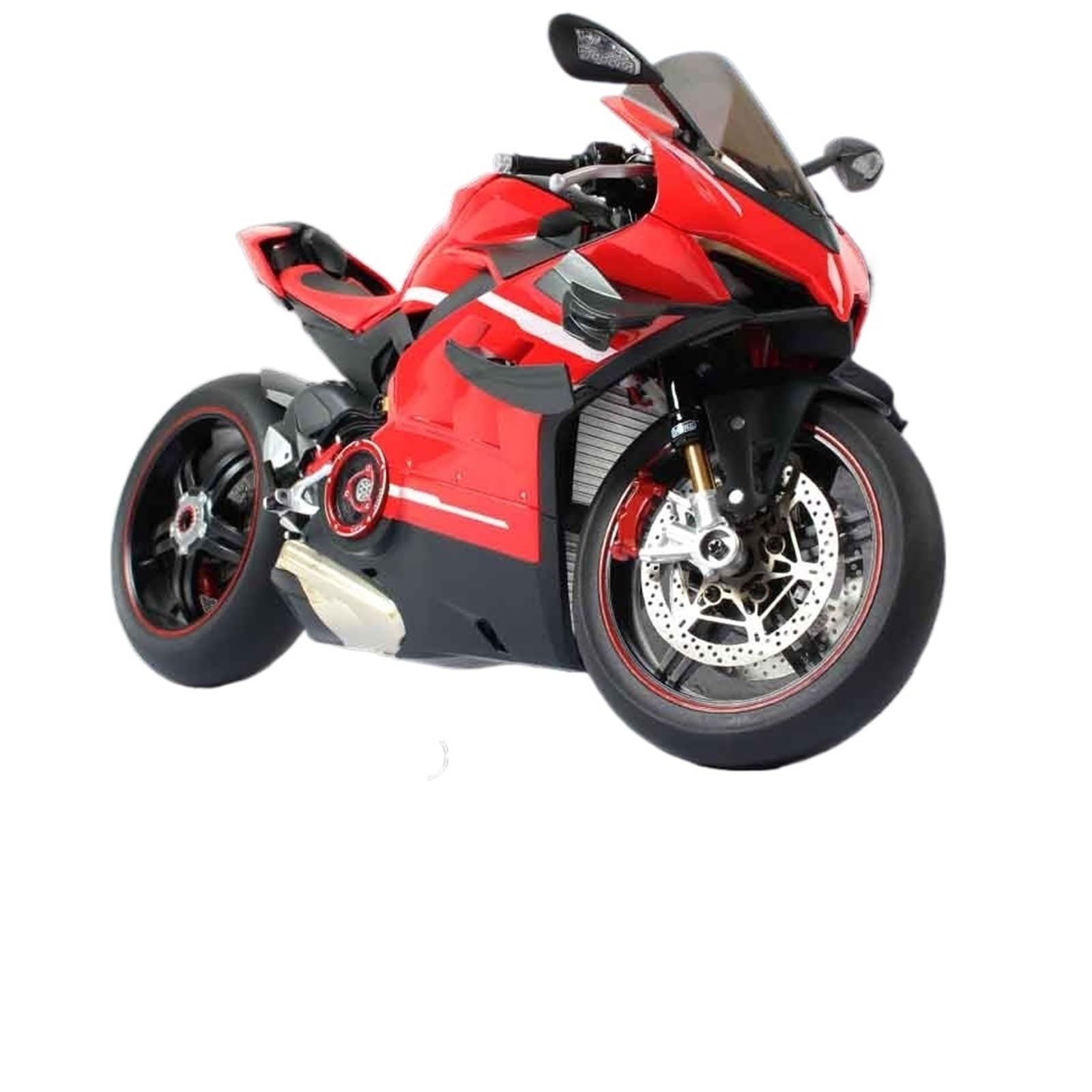 Modèle dynamique Ducati V4 1/7 en alliage injecté de haute précision
