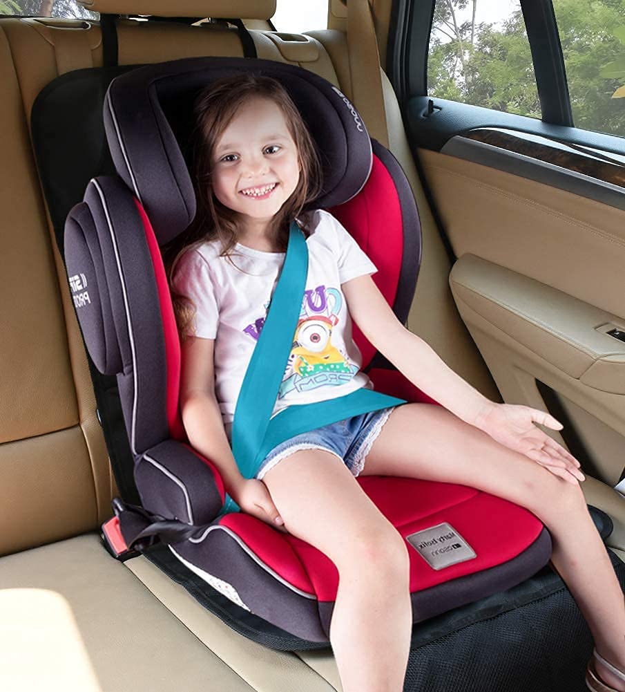 ZBDPOVT Protettori per Sedile Bambini, 2 Pcs Coprisedile Auto per Seggiolino Bimbo, Antiscivolo Facile Pulizia Compatibile ISOFIX Protettore di Sedili Auto
