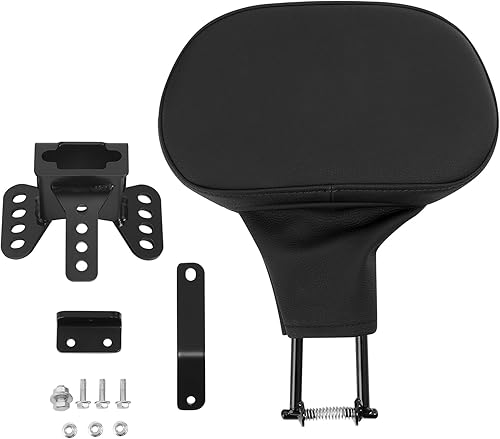 XFMT Almohadilla de respaldo desmontable de liberación rápida ajustable para conductor para Harley Davidson Touring Road King CVO 2009-2025