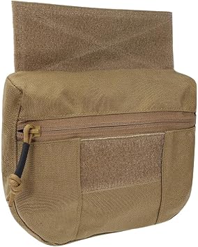 FARMSOLDIER Tactical Dump Drop Pouch Utility Pouch with Hook & Loop EDC Pouch for AVS JPC CPC Tactical Vests Chest Rig