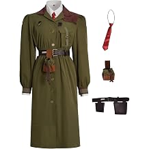 Womens Matilda the Musical Cosplay Miss Trunchbull Costume Uniform Suit Halloween Outfit Coat Shirt Belt Set