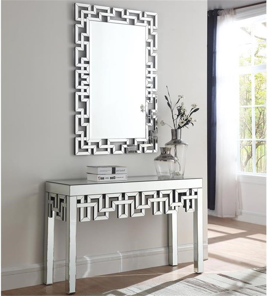 Meridian Furniture Aria Geometric Designed Mirror