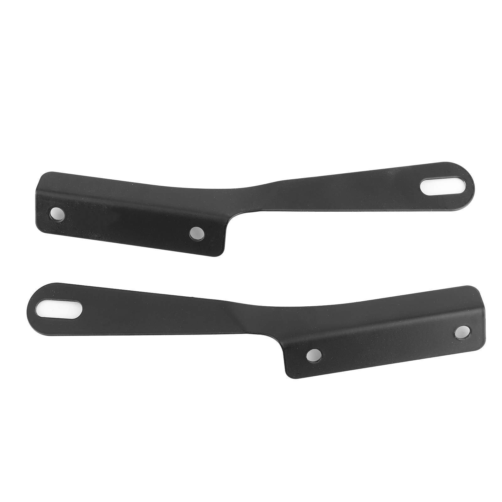 Windschutzscheiben für Motorräder, Universal Motorcycle Windschutzscheibe Windabweiser mit Montagehalterung für 5-7 Zoll(schwarz)